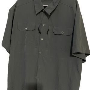 Men's Charcoal Button Down Shirt 2XL